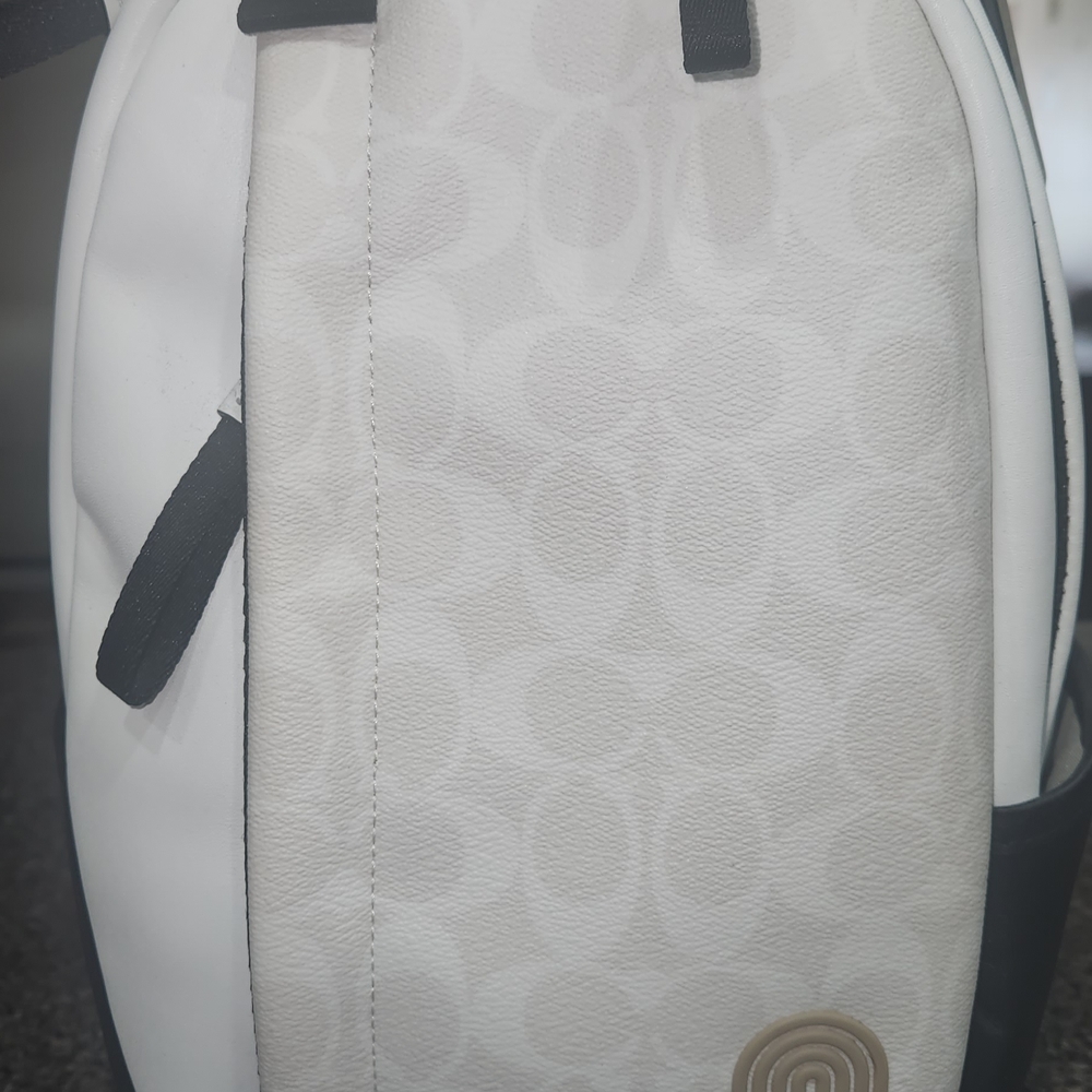 Coach White and Black Signature Men’s Backpack